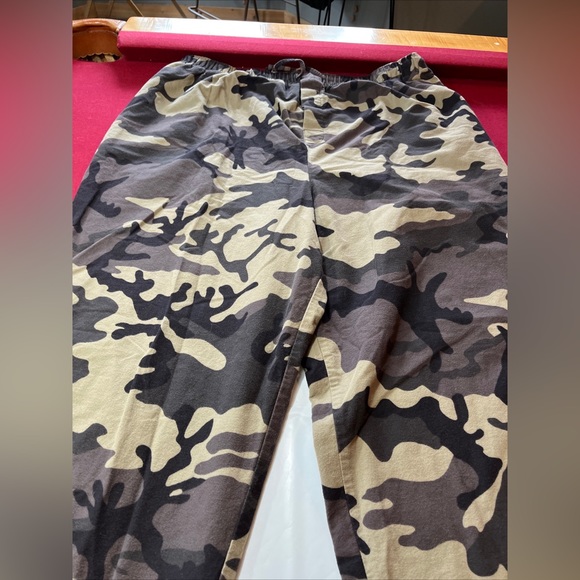Cabela’s camo pants FLANNEL TAN GRAY men 3X Hunting Camouflage button fly ties - Picture 13 of 16